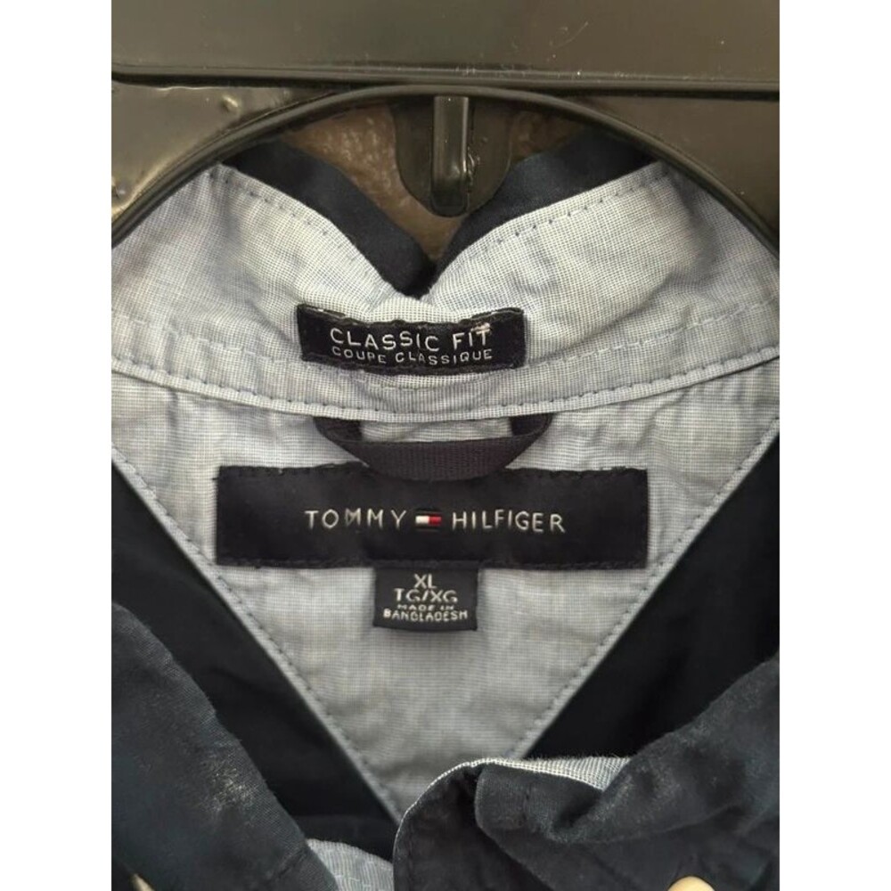 Navy Blue button up - Picture 2 of 3